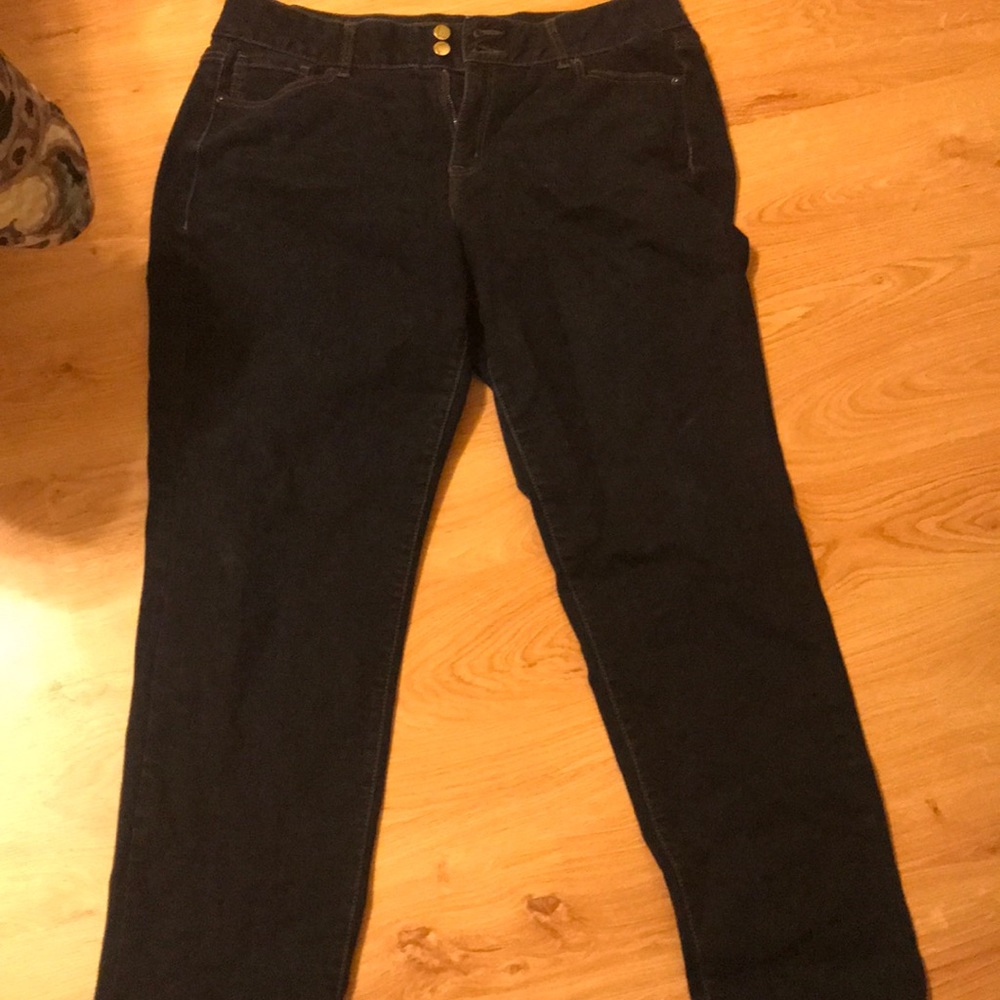 Lane Bryant Dark wash straight jeans